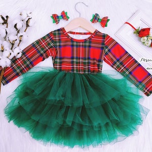 sachin and babi light blue dress Swea Pea & Lilli Green Plaid Girls Dress w/ Velvet Trim - Size: 4