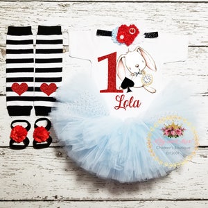Alice In Wonderland Birthday Outfit, Alice In ONEderland tutu Dress, Alice Costume, OnEderland Outfit, Alice in onederland smash cake outfit