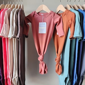 Bamboo Baby gowns, Maternity Nursing Hospital Robes, Super soft take home boy girl outfit, Baby Shower Gifts idea, easy diaper change