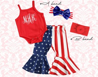 bummies red white and blue stars bloomer shorts toddler girl clothes bubble shorts USA shirt 4th of July outfit patriotic baby clothing