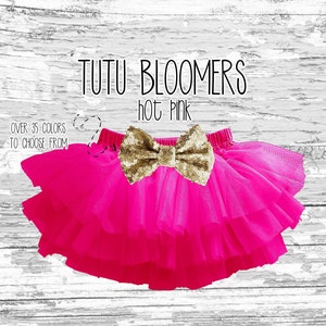 Tutu bloomers Hot pink tutu bloomers hot pink baby tutu baby tutu ruffled bloomers bright pink bright tutu pink tutu Toddler tutu