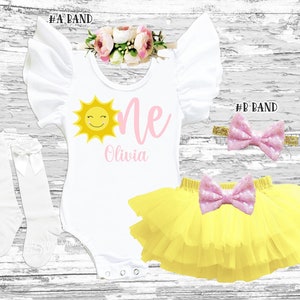 1st birthday girl sunshine Outfit, sun birthday Outfit, you are my sunshine birthday dress Outfit, sun birthday smash cake outfit