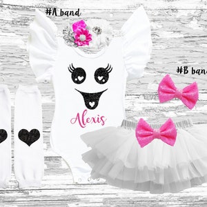 GHOST girls Outfit, 1st Halloween Ghost girl outfit, Halloween GHOST smash cake outfit,Halloween GHOST girl costume,spooky ghost costume
