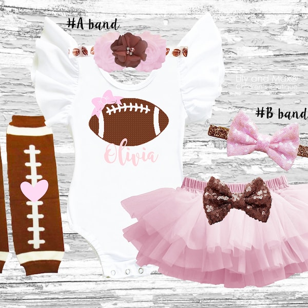 Football girls Outfit, 1st Football season girls outfit, football girls smash cake outfit, football girls outfit, touchdown football girls