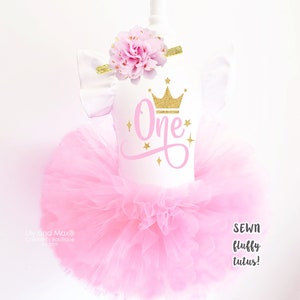 1st Birthday girls Outfit, pink blush Tutu Outfit, one crown birthday leotard, 1st birthday outfit, pink gold birthday, 1st birthday girls