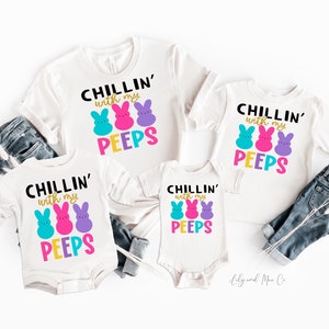 Easter Baby Bodysuit: Chillin&#39; with my PEEPS Outfit