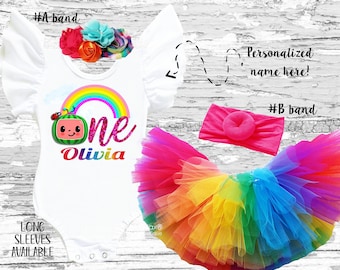 Ready to Ship Cocomelon Outfit,Coco Melon,Cocomelon Birthday,Girl or Boy Cocomelon Toddler Outfit,Cake Smash,Costume,Tutu,Bodysuit,Clothes