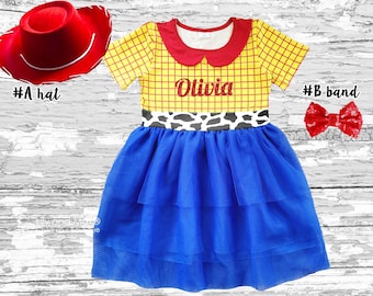 Cowgirl Dress: Halloween Costume with Hat & Sequin Bow
