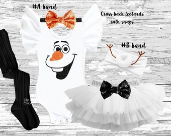 Snowman inspired girl Outfit, Snowman Outfit, Snowman Dress, Snowman Outfit, Snowman inspired costume, Snowman Halloween costume