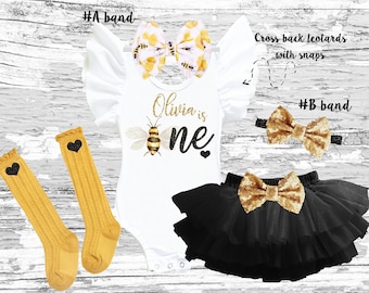 bumblebee first birthday outfit