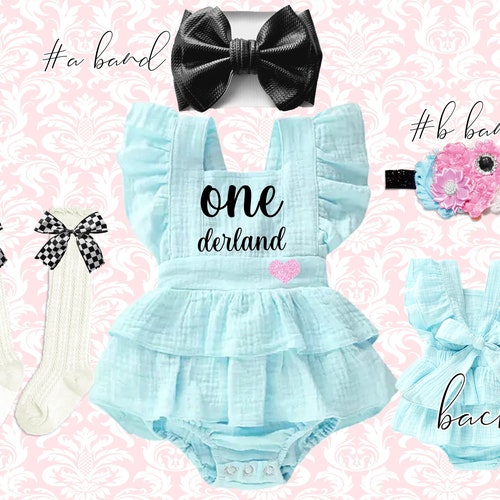 ONEderland Birthday Romper Outfit: Alice Tea Party Costume