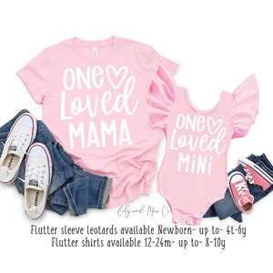 Mommy and me matching shirts mother daughter shirts matching Mama and me outfits Valentines mama and mini shirts matching tee one loved mama