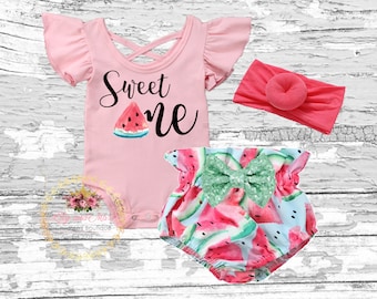 watermelon outfit for baby girl