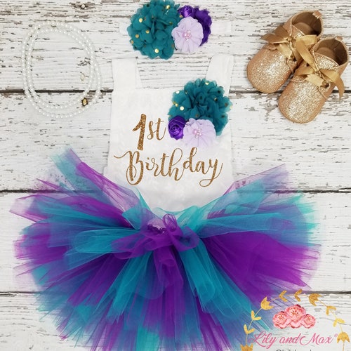 1st Birthday Outfit Mermaid Birthday Tutu Set 1st Birthday - Etsy