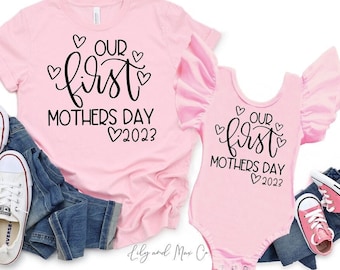Matching Mother's Day Shirts: Mama and Mini Outfit