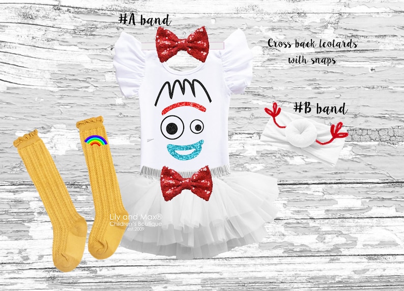 Forky Outfit Forky Dress Forky Halloween costume Forky inspired girl Outfit Forky Outfit Forky inspired costume Forky Toy Story 4