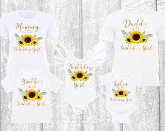 Sunflower birthday shirt ideas Clearance