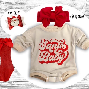 Christmas Baby Outfit Santa Baby Super Soft Cozy Warm - Etsy