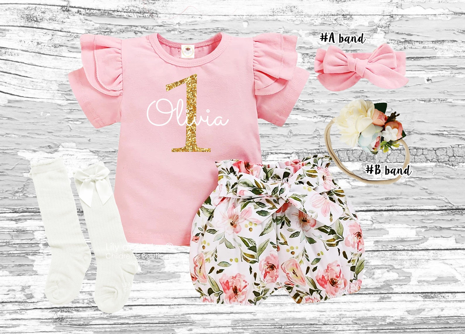1. Geburtstag Mädchen Outfit Floral Geburtstag Mädchen ...