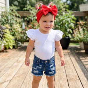 Girls' Distressed Denim Shorts: Trendy Ripped Jean Shorts