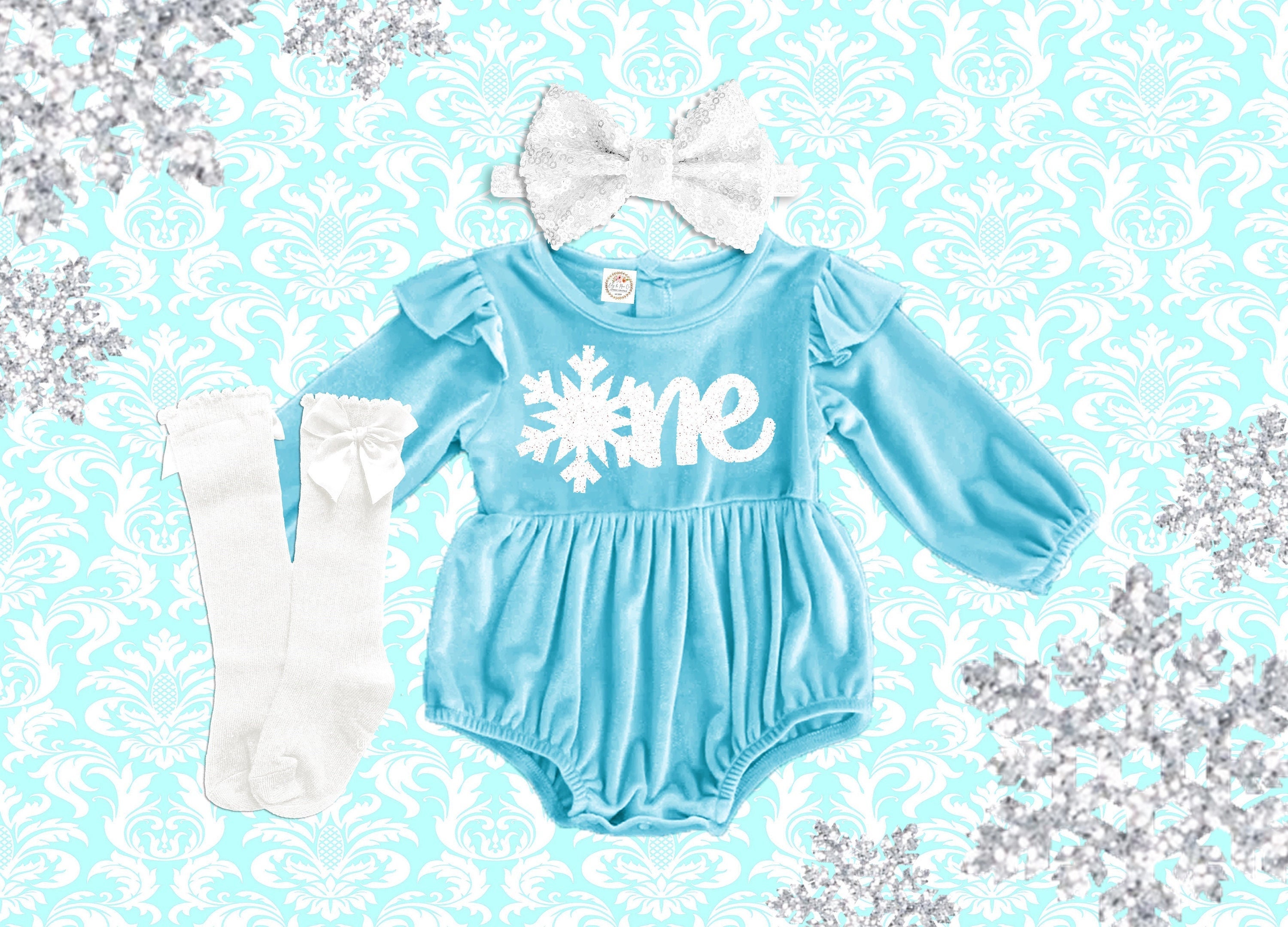 Blue Winter Wonderland Baby Dress - Etsy
