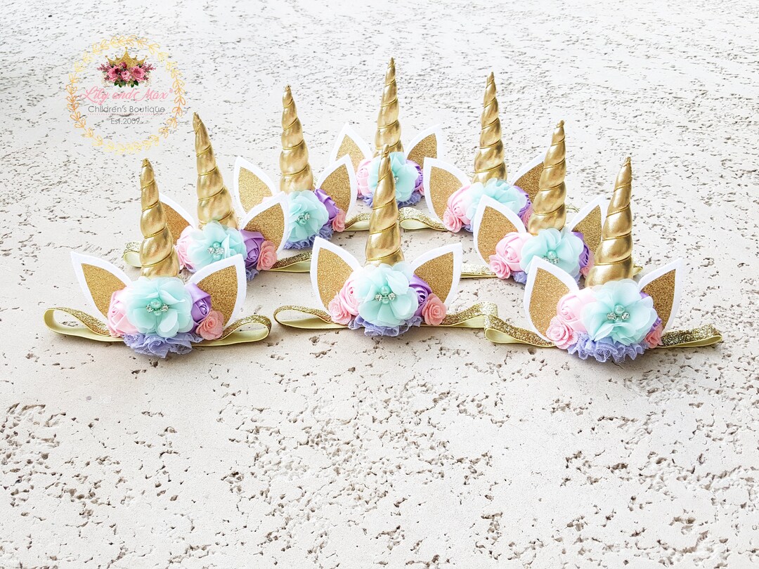 UNICORN FLASHING HEAD BAND GOLD main image 0