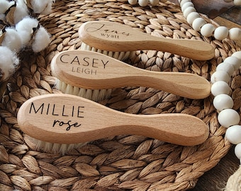 Engraved baby hair brush | Personalized baby soft hair brush | Baby Shower Gift