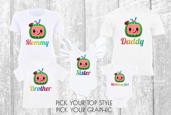 Family Shirts Cocomelon Birthday 