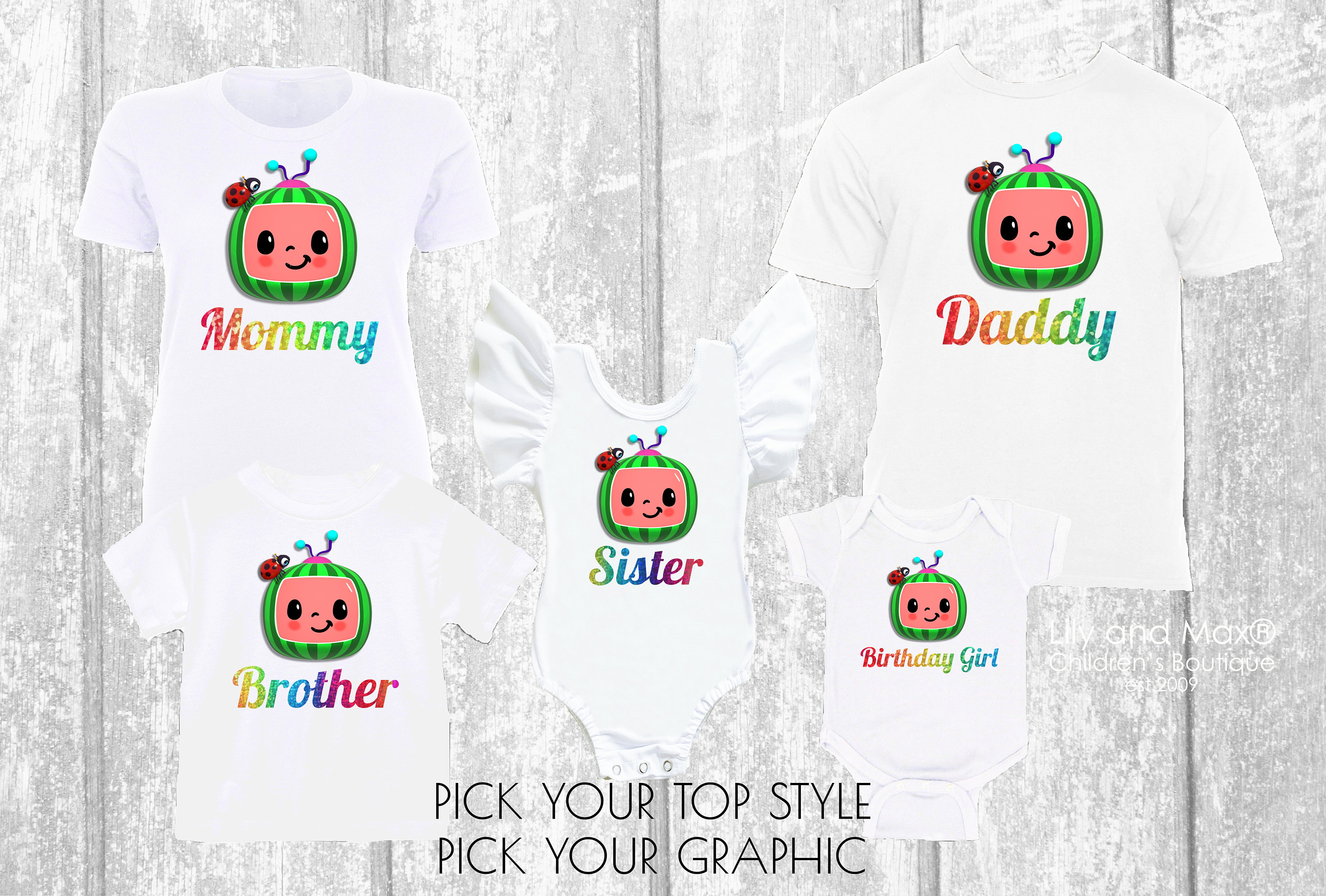 Family Shirts Cocomelon Birthday 