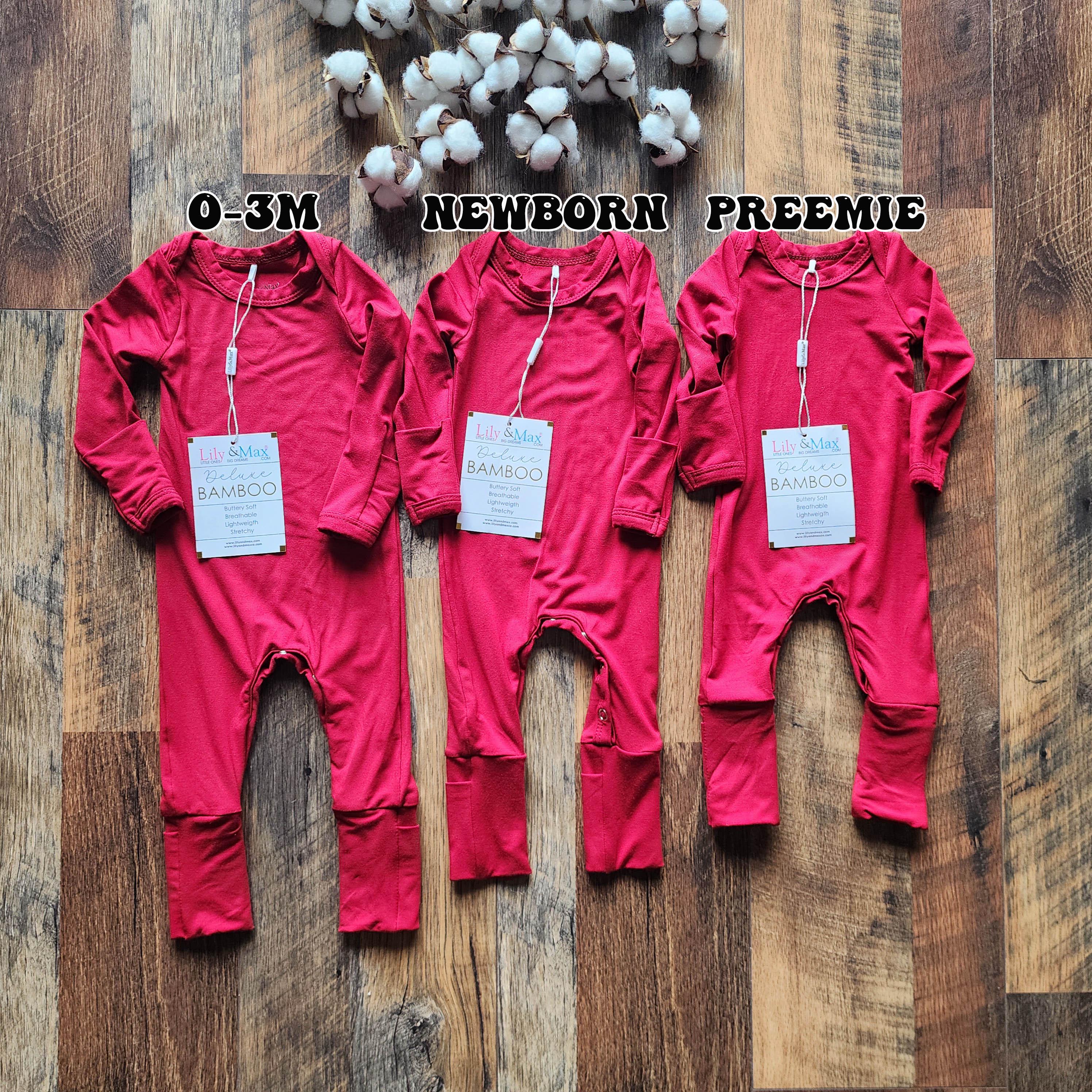 Bamboo Baby Romper Set: Newborn Preemie Outfit With Hat & Headband - Etsy