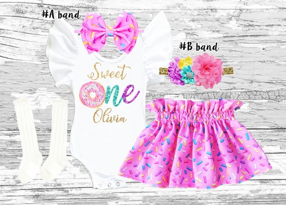 Sweet One 1st Birthday Outfit sweet One Donut Sprinkle Skirt Bullet Fabric Donut Sweet One Leotard donut Birthday Outfit 1st Birthday Girls Etsy Canada