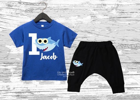 Baby shark boy outfit online