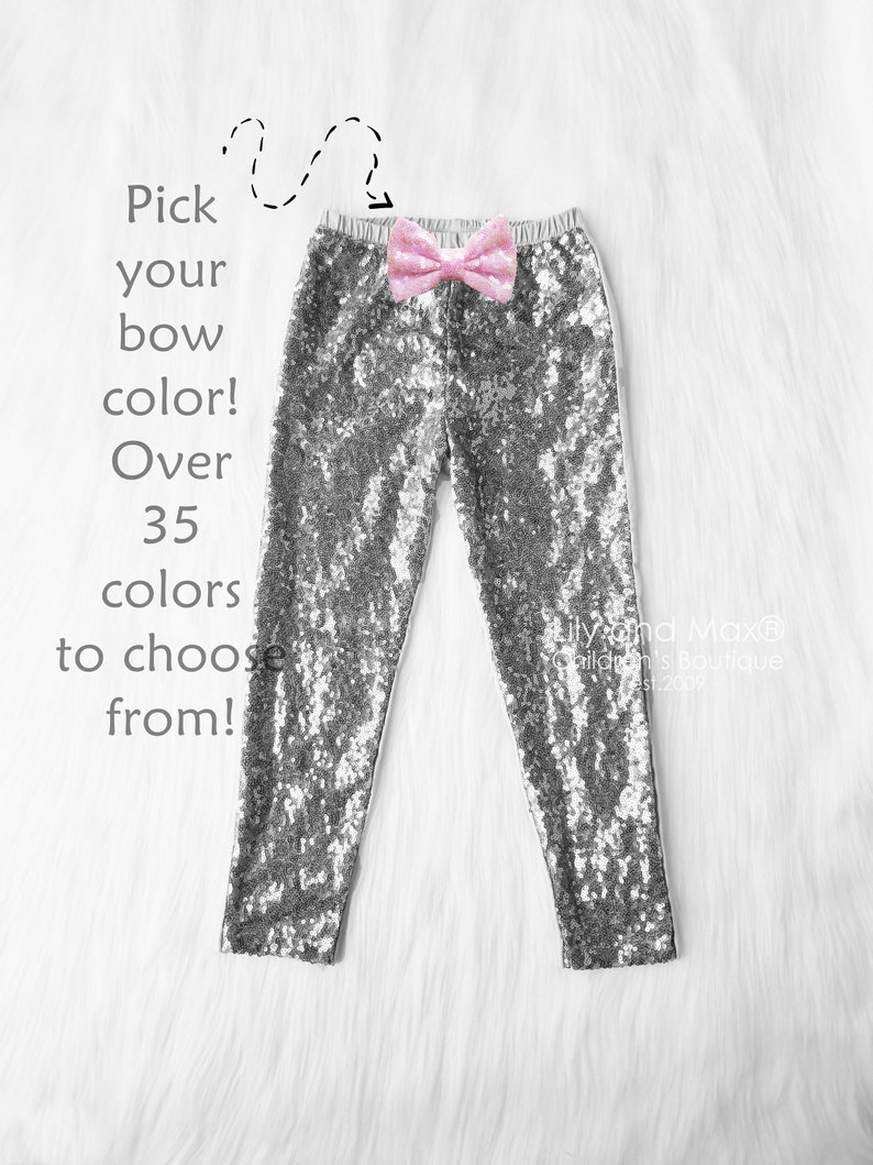 Silver Sequin Pants Silver Baby Pants Silver Sequin Birthday | Etsy