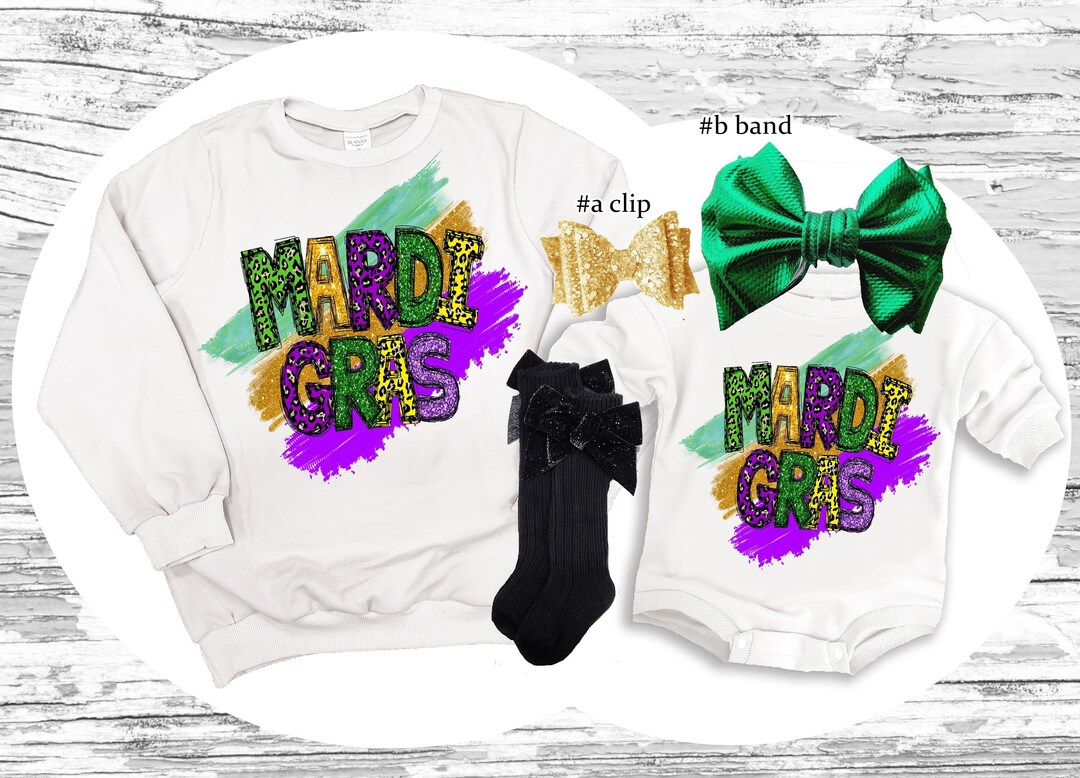 Mardi Gras Baby Outfit, Mardi Gras Super Soft Cozy Warm Sweatshirt