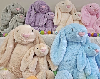 Retired Jellycat Medium Bashful Mineral Blue Bunny HTF NWT - Etsy