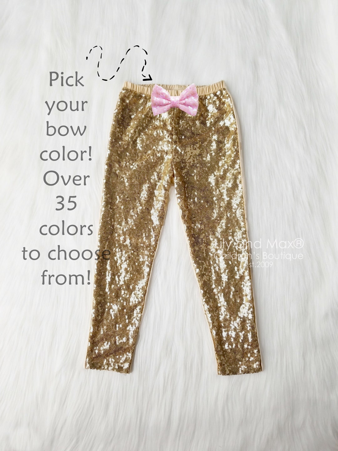 3pc baby girls ivory and gold embroidered pants  set
