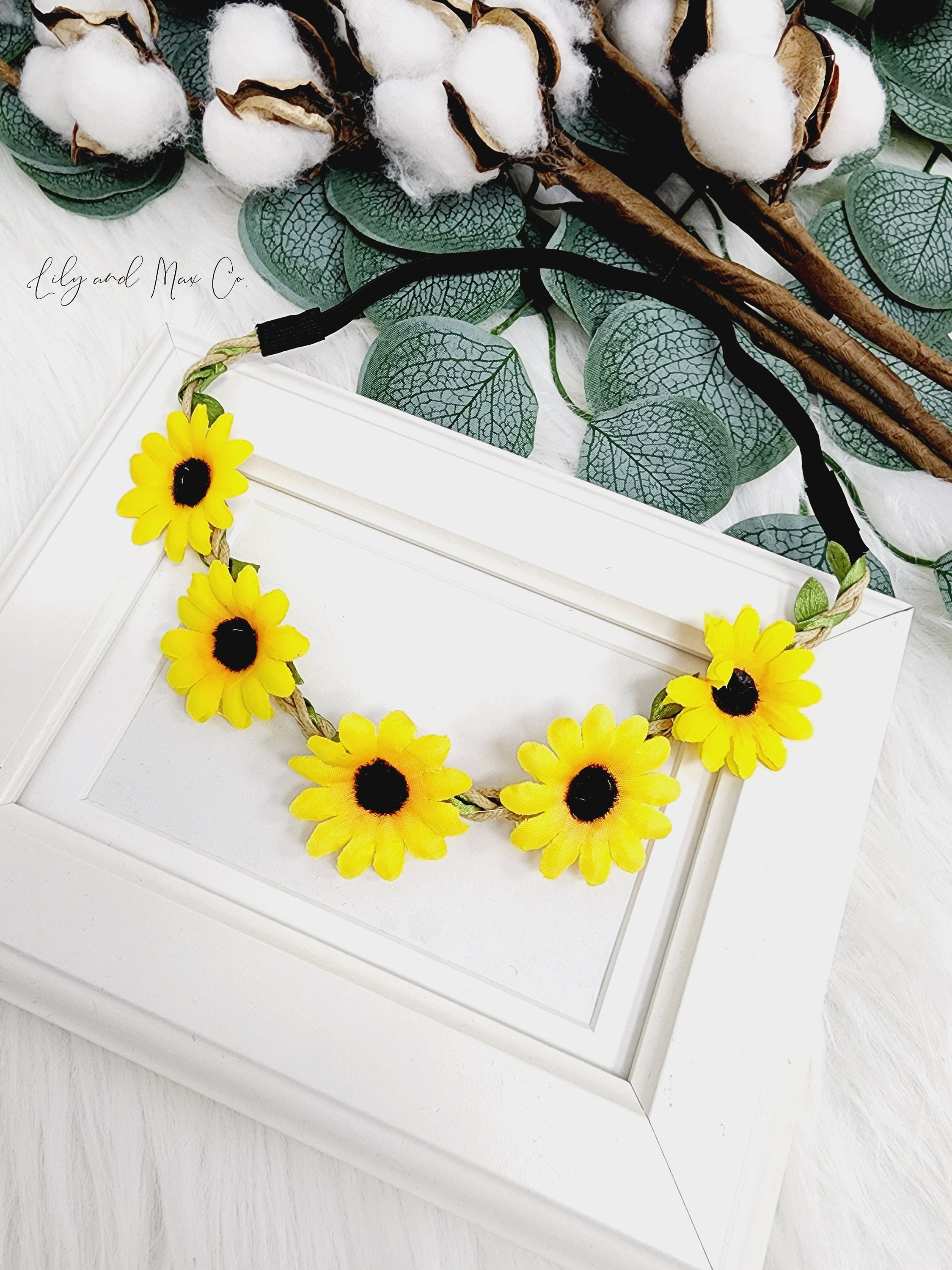 Yellow Floral Headband - Etsy