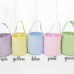 BACK IN STOCK Easter basket, girls Easter basket, Easter basket, 1st Easter egg hunt basket, Toy baskets, wholesale Easter seersucker basket