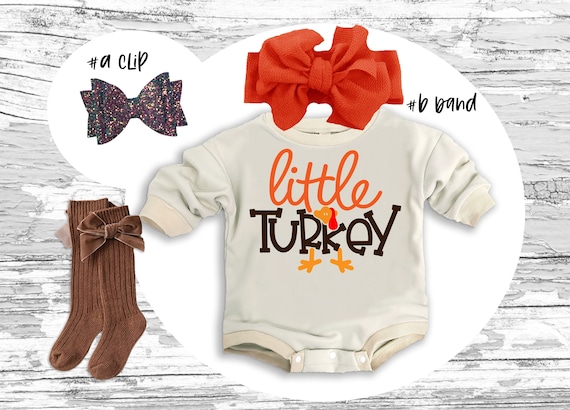 Thanksgiving Baby Outfit Little Turkey Super Soft Cozy Warm Oversized Sweatsuit Thanksgiving Girl Retro Thanksgiving Outfit Retro Romper Etsy