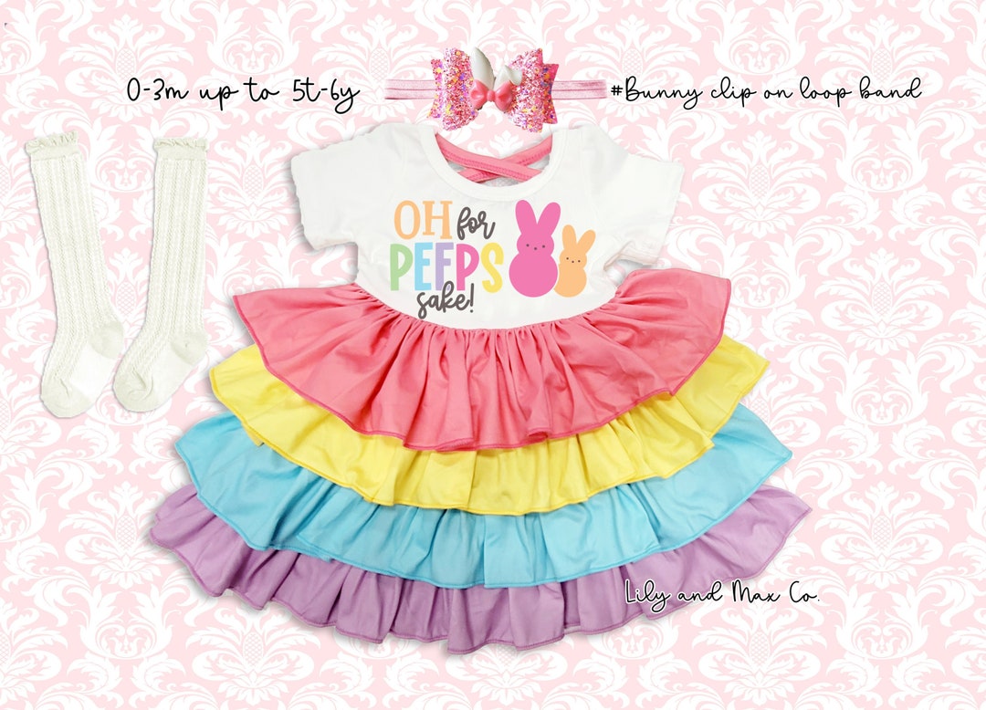 Easter Girl Dress, 1st Easter Baby Girl Outfit, Happy Easter Girl Kid