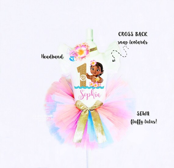 1st Birthday Girl Outfit Moana Birthday Outfit Moana Etsy