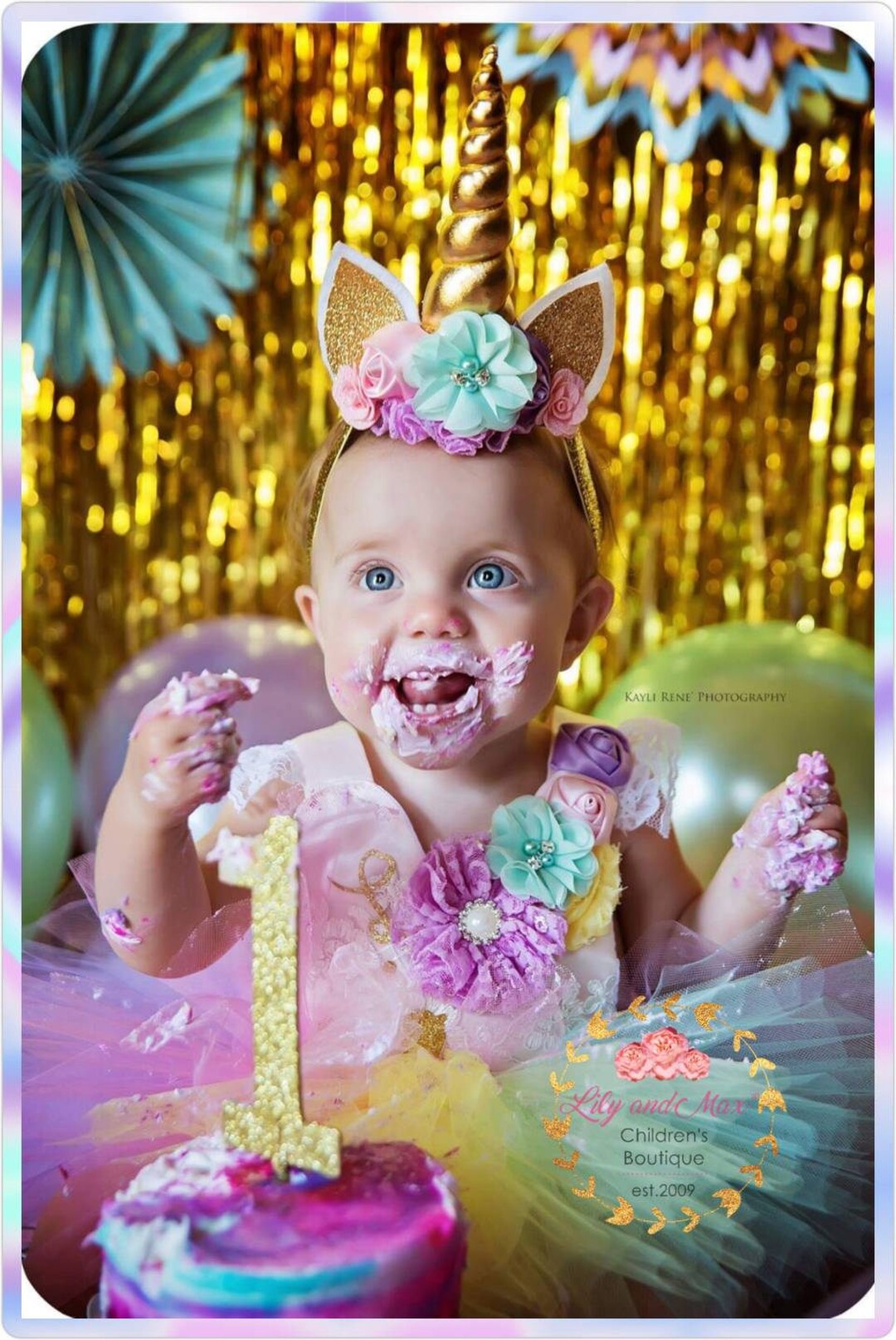 Unicorn Birthday Outfit, Unicorn Headband, Unicorn Birthday Tutu Set