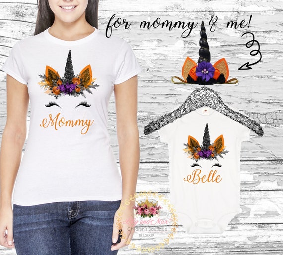 Halloween Unicorn MOMMY Shirt Halloween 