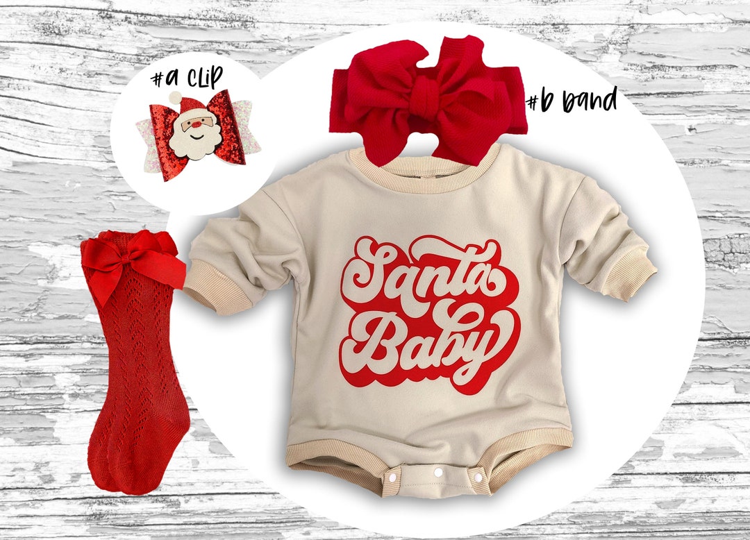 Christmas Baby Outfit Santa Baby Super Soft Cozy Warm - Etsy