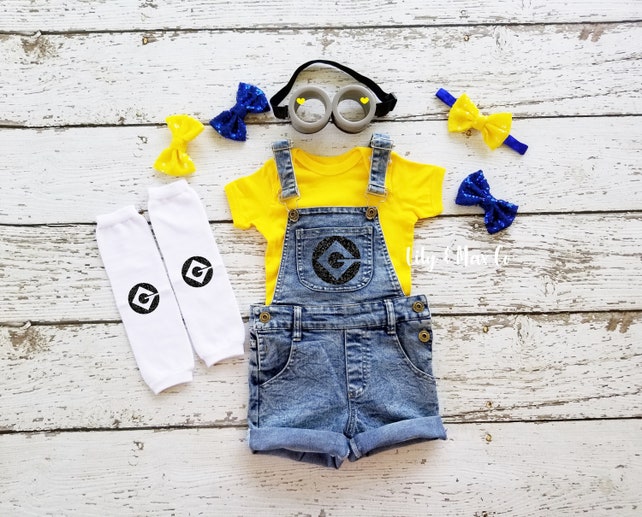 Minions denim outfit set