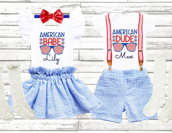 Cute baby boy 4th of july outfits sale