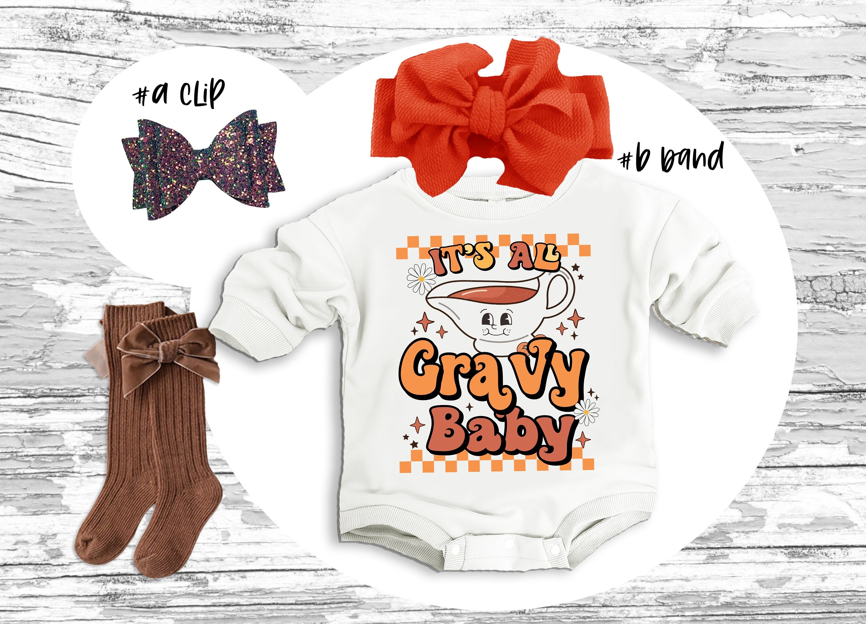Thanksgiving Baby Outfit Gravy Baby Super Soft Cozy Warm Sweatsuit Bubble Thanksgiving Baby Girl Retro Fall Outfit Retro Romper Etsy Canada