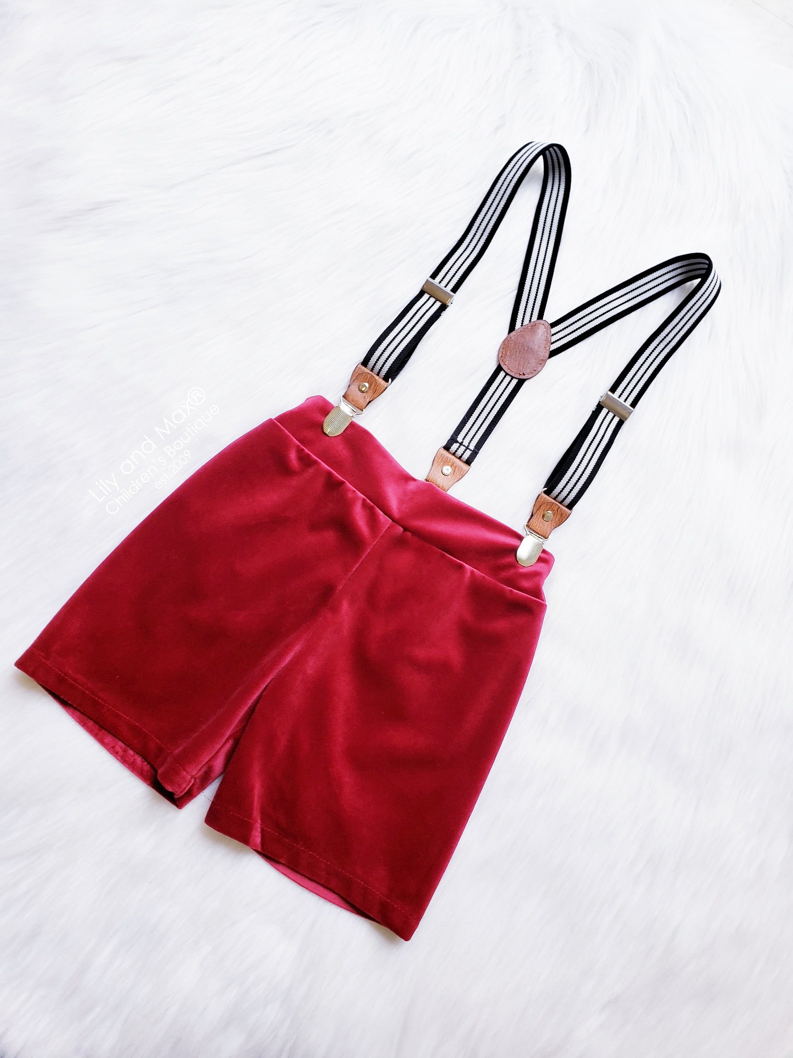 Aubergine Velvet Boy Shorts main image 0
