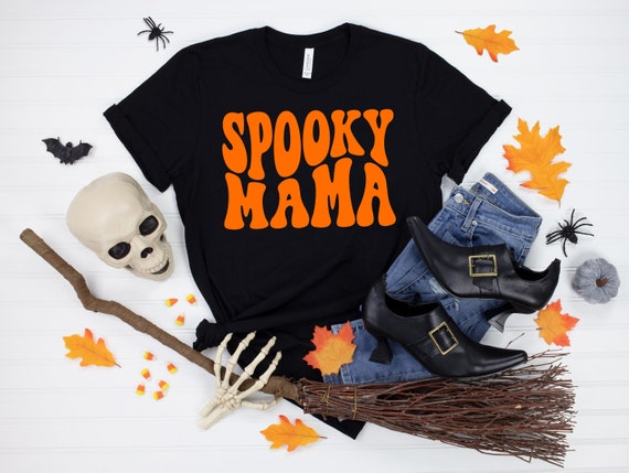 Spooky Mama T-Shirt: Unisex Halloween Fall Shirt