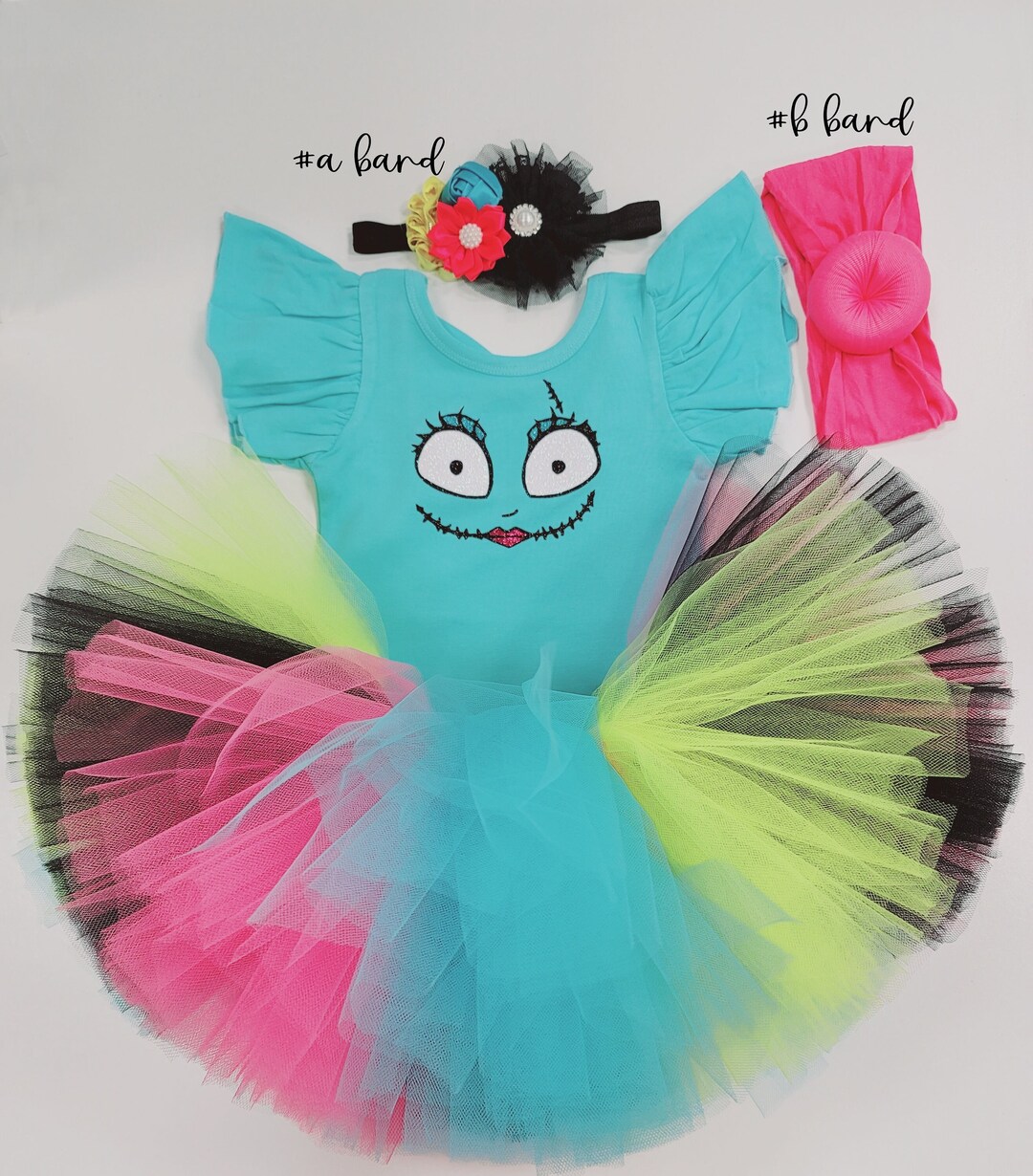My 1st Halloween Sally Girls Tutu Costume, Halloween Sally Leotard